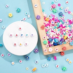 50шт ручной работы из полимерной глины цветок цветок сливы бусины DIY-FS0001-55