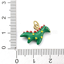 Подвески из латуни и эмали с покрытием динозавра KK-Q804-13G