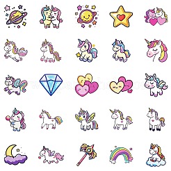 50шт. мультяшная бумажная наклейка с изображением единорога STIC-C012-03