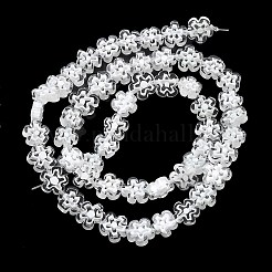 Ручной работы millefiori стеклянные бусины нитки&nbsp;LAMP-F035-09S