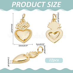 12шт латунные подвески KK-ME0003-28