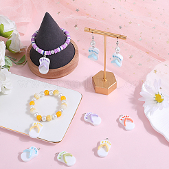 20 шт. 5 цвета непрозрачные подвески из смолы RESI-SC0002-67