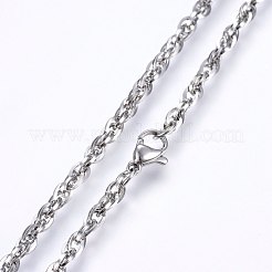 Не тускнеющие цепочки из нержавеющей стали 304 NJEW-F227-08P-07