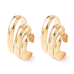 Серьги-каффы тройной формы из нержавеющей стали 304&nbsp;EJEW-K268-87G