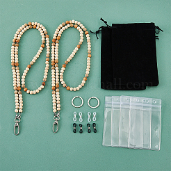 Наборы держателей для визиток из дерева и бисера&nbsp;NJEW-AB00033