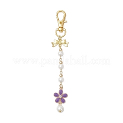 3 шт. 3-х цветная эмалевая подвеска в виде цветка HJEW-JM03673