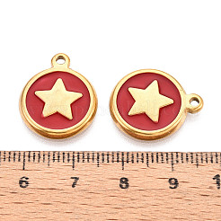 Подвески из нержавеющей стали 304 с эмалью&nbsp;STAS-N092-148B