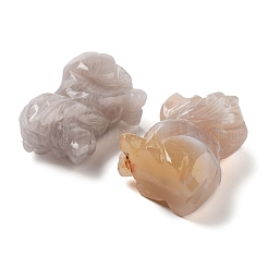 Натуральный агат с вишневым цветком G-E581-03M