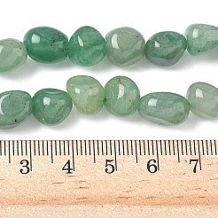 Естественный зеленый авантюрин бисер нитей&nbsp;LS-G-C038-02A-01