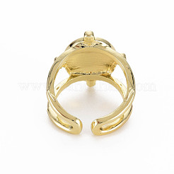 Овал со змеиным рисунком стойки металлический сплав кольца манжеты RJEW-Q163-023A-RS