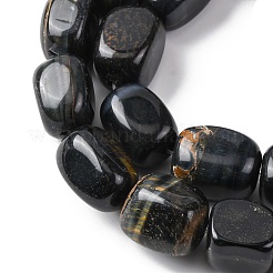 Натуральный голубой тигровый глаз бисер нитей G-H331-B01