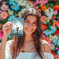 1 лист прозрачных пластиковых штампов из ПВХ DIY-GL0004-106