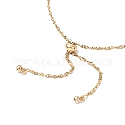 Изготовление браслета-слайдера из сингапурской цепи из нержавеющей стали 304 AJEW-JB01344-01