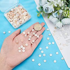 Нити бусин из натуральных пресноводных ракушек SHEL-NB0001-42