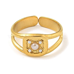 Ионное покрытие (ip) 304 нержавеющая сталь манжета открытые кольца RJEW-K283-14G