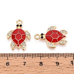 Rhinestone сплава и эмали подвески PALLOY-T092-40G-03