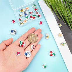 27 шт. 9 стиля 3D-печатные бусины из абс-пластика с имитацией жемчуга&nbsp;KY-NB0001-56