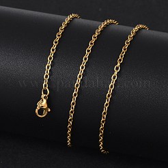 Ионное покрытие (ip) 304 нержавеющая сталь унисекс кабельная цепочка для ожерелья STAS-P045-01G-B