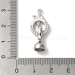 Стрекоза латунная микропаве прозрачный кубический цирконий складные застежки KK-A227-33P