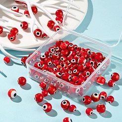 3 нить 3 стилей ручной работы сглаз лэмпворк круглые бусы LAMP-LS0001-12F