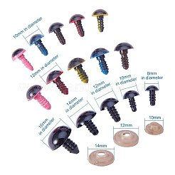 Ремесло пластиковые куклы глаза мягкую игрушку глаза DIY-PH0009-01