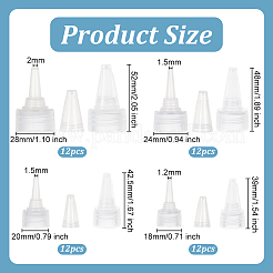 48 шт. 4-х стилистический пластиковый колпачок для наконечника KY-OC0001-39