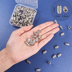 Сплавочные овальные бусины тибетского стиля &nbsp;TIBEB-PH0004-29AS