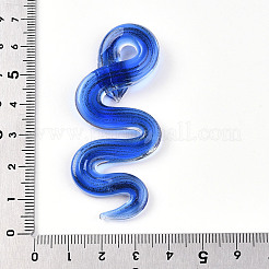 Ручной золотой песок Lampwork большие кулоны LAMP-T023-11B