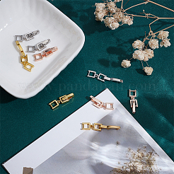 9 шт. 3 стиля латунных раскладывающихся застежек KK-HY0003-83