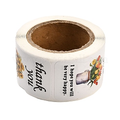 Тематическая бумажная наклейка на день благодарения со словом спасибо DIY-F154-02