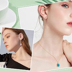 16 шт. подвески из смолы друзы двух цветов&nbsp;RESI-FH0001-36