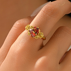 Кольца для женщин с латунным паве из кубического циркония&nbsp;VD2246-3