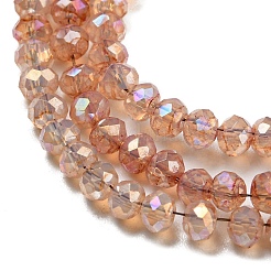 Прозрачная выпечка окрашенные стеклянные бусины нити DGLA-F002-02B-05