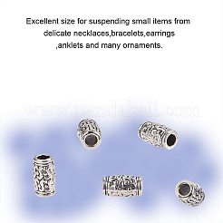 Сплавочные овальные бусины тибетского стиля &nbsp;TIBEB-PH0004-29AS