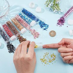 190 г 10-х цветных стеклянных бусин SEED-NB0001-89