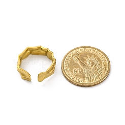 Кованые открытые манжеты из нержавеющей стали 304 для женщин&nbsp;RJEW-M019-54G