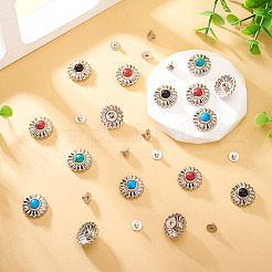 16 комплект декоративных заклепок из сплава в тибетском стиле&nbsp;BUTT-TA0001-13