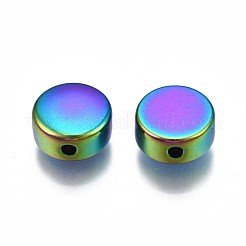 Стойка покрытие радужного цвета бусины из нержавеющей стали 304 STAS-S119-082