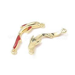 Шармы-соединители из латуни с микропаве из прозрачного кубического циркония&nbsp;LS-KK-C104-17G