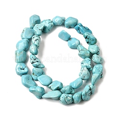 Естественный зеленый бирюзовый нитей бисера&nbsp;G-N0312-01