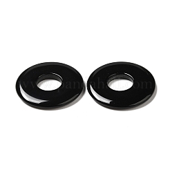 Подвески из натурального черного оникса (окрашенные и нагретые) G-M415-06B