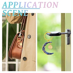 12 брелок в виде луны из натуральных и синтетических драгоценных камней&nbsp;KEYC-YW00237