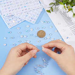 336 шт. Гальванические стеклянные бусины&nbsp;EGLA-WH0007-01A