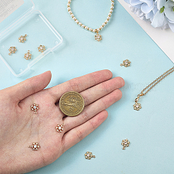 12шт латунные микропаве прозрачные кубические циркониевые подвески&nbsp;KK-BBC0021-53