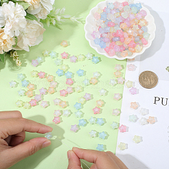 300 шт. Светящиеся акриловые бусины MACR-PA0001-24