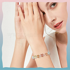 100шт 10 цвета прозрачные акриловые бусины&nbsp;MACR-SC0002-31