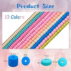 10 нитка 10 цвета бусины из полимерной глины ручной работы CLAY-SZ0001-97