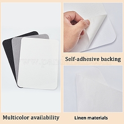 Прямоугольные самоклеящиеся льняные пластыри&nbsp;AJEW-WH20011-10B