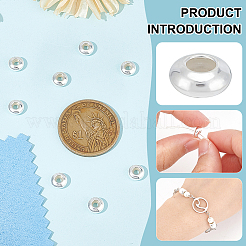 8 шт. 925 бусины-разделители из стерлингового серебра STER-BC0001-78