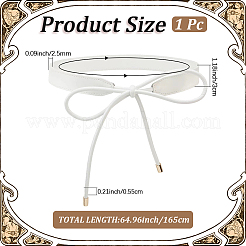 Бант из искусственной кожи обертывается вокруг пояса AJEW-WH20054-086B